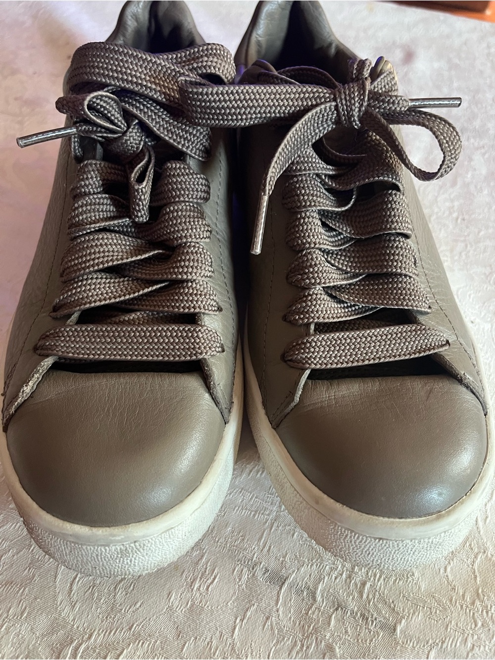 Coach Taupe low top sneakers